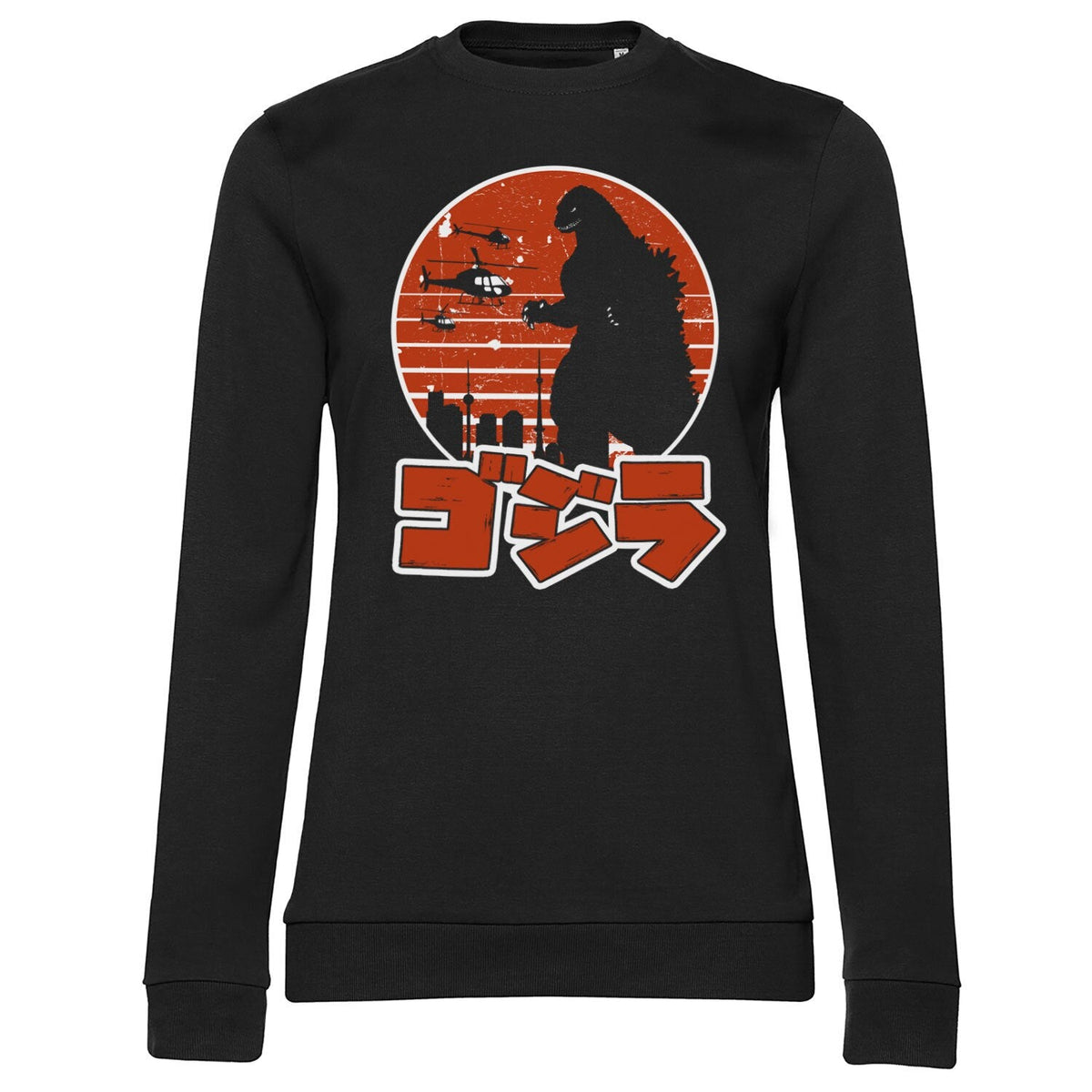 Godzilla Japanese Logo Girly Sweatshirt – Sweat femme