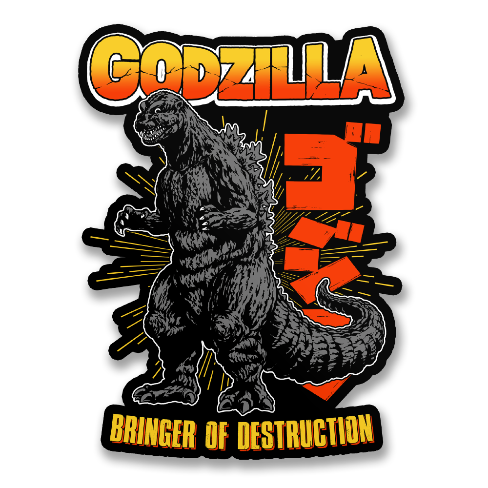Godzilla - Bringer Of Destruction Sticker – Sticker