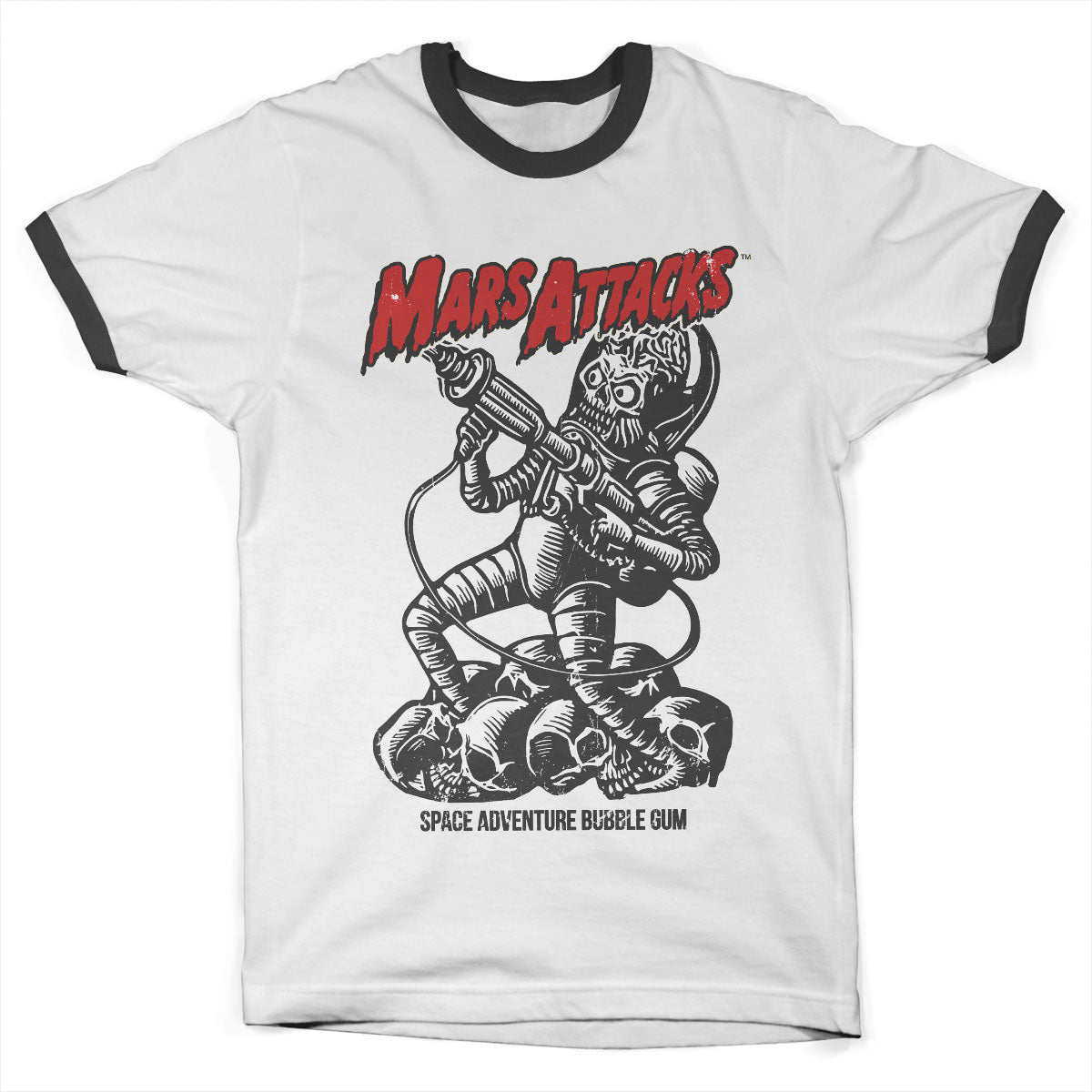 Mars Attacks - Space Adventure Bubbel Gum Ringer Tee – T-shirt ringer