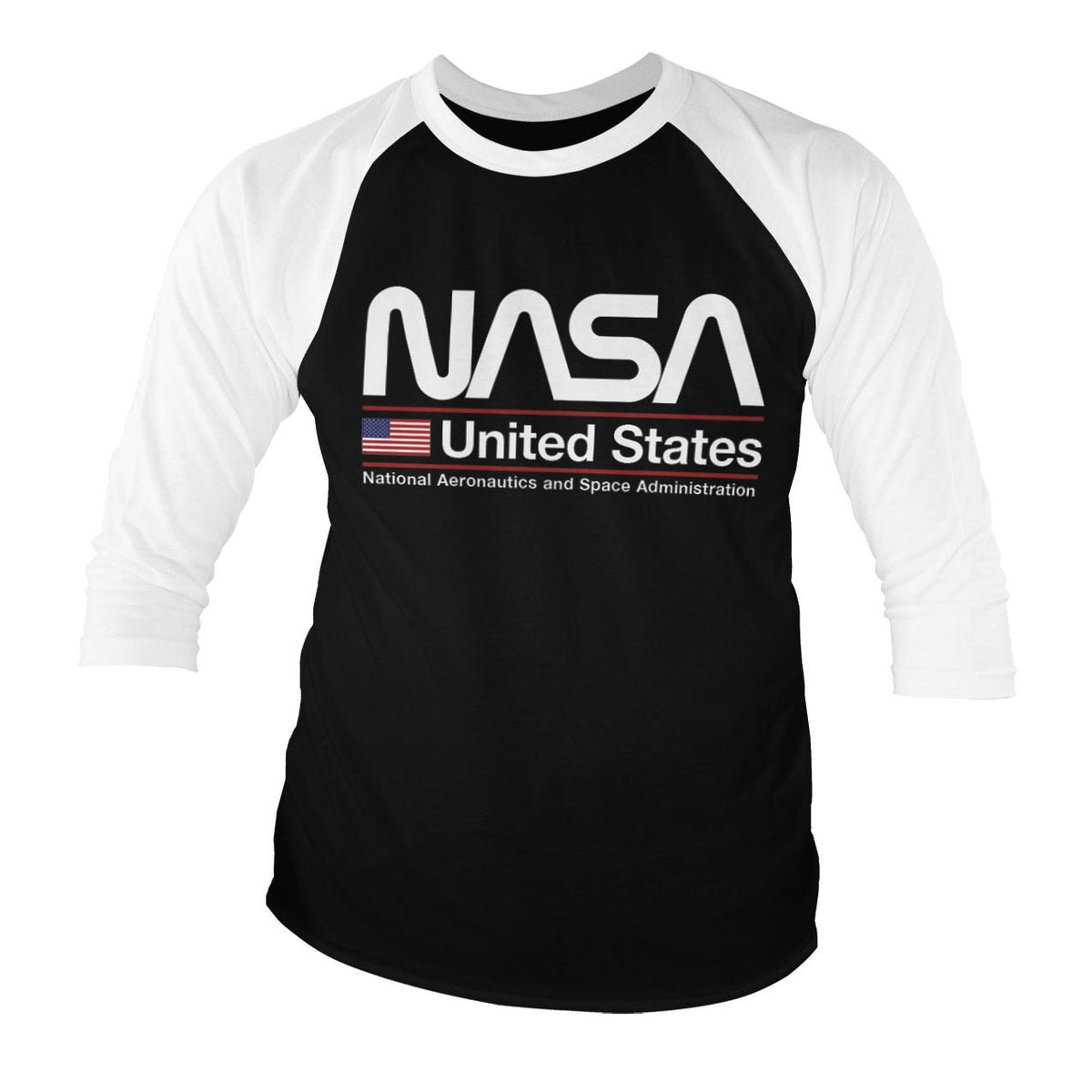 NASA - United States Baseball 3/4 Sleeve Tee – T-shirt baseball manches 3/4