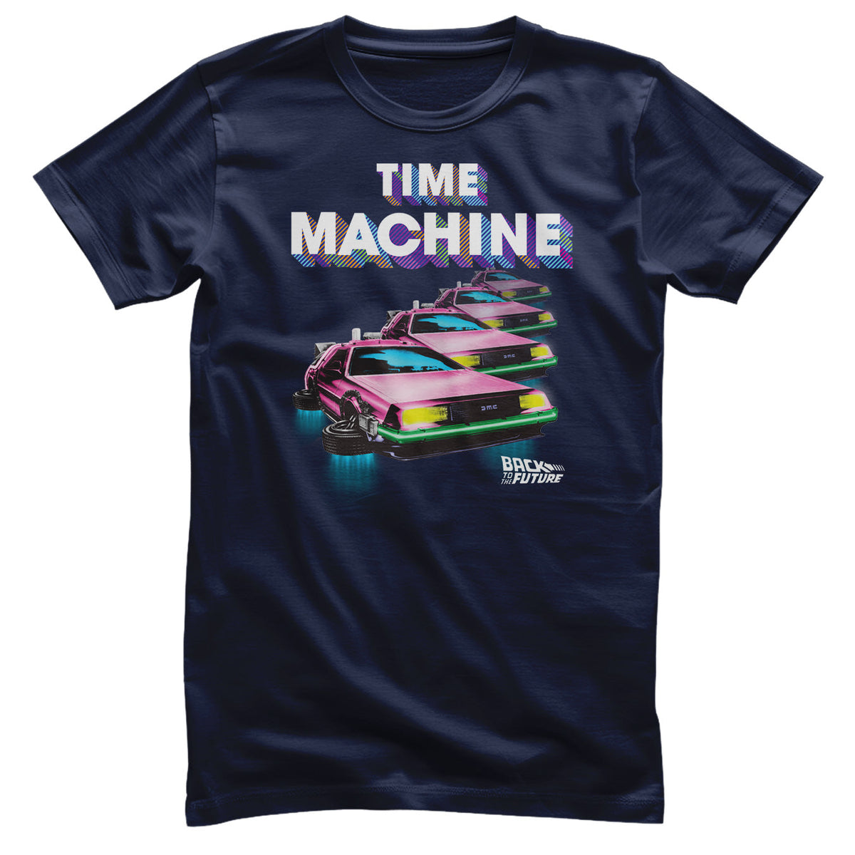 Back To The Future (Retour vers le futur) - Colorful Time Machine T-Shirt – T-shirt