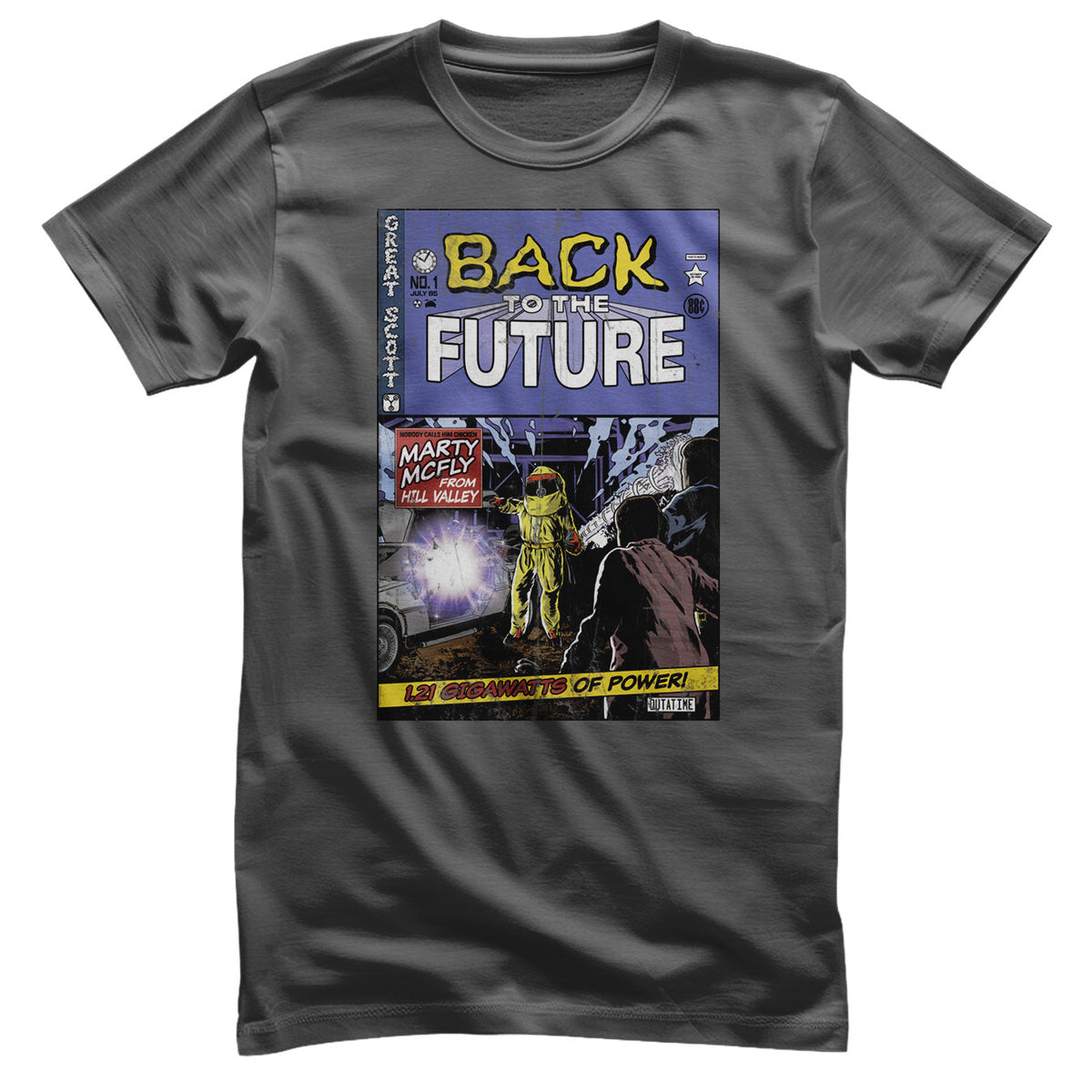 Back To The Future (Retour vers le futur) Comic Book Cover T-Shirt – T-shirt