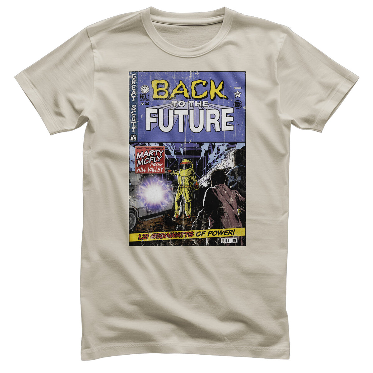Back To The Future (Retour vers le futur) Comic Book Cover T-Shirt – T-shirt