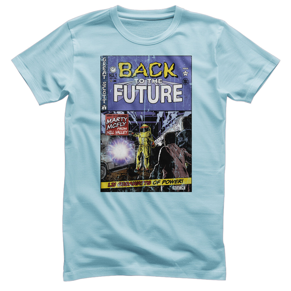 Back To The Future (Retour vers le futur) Comic Book Cover T-Shirt – T-shirt