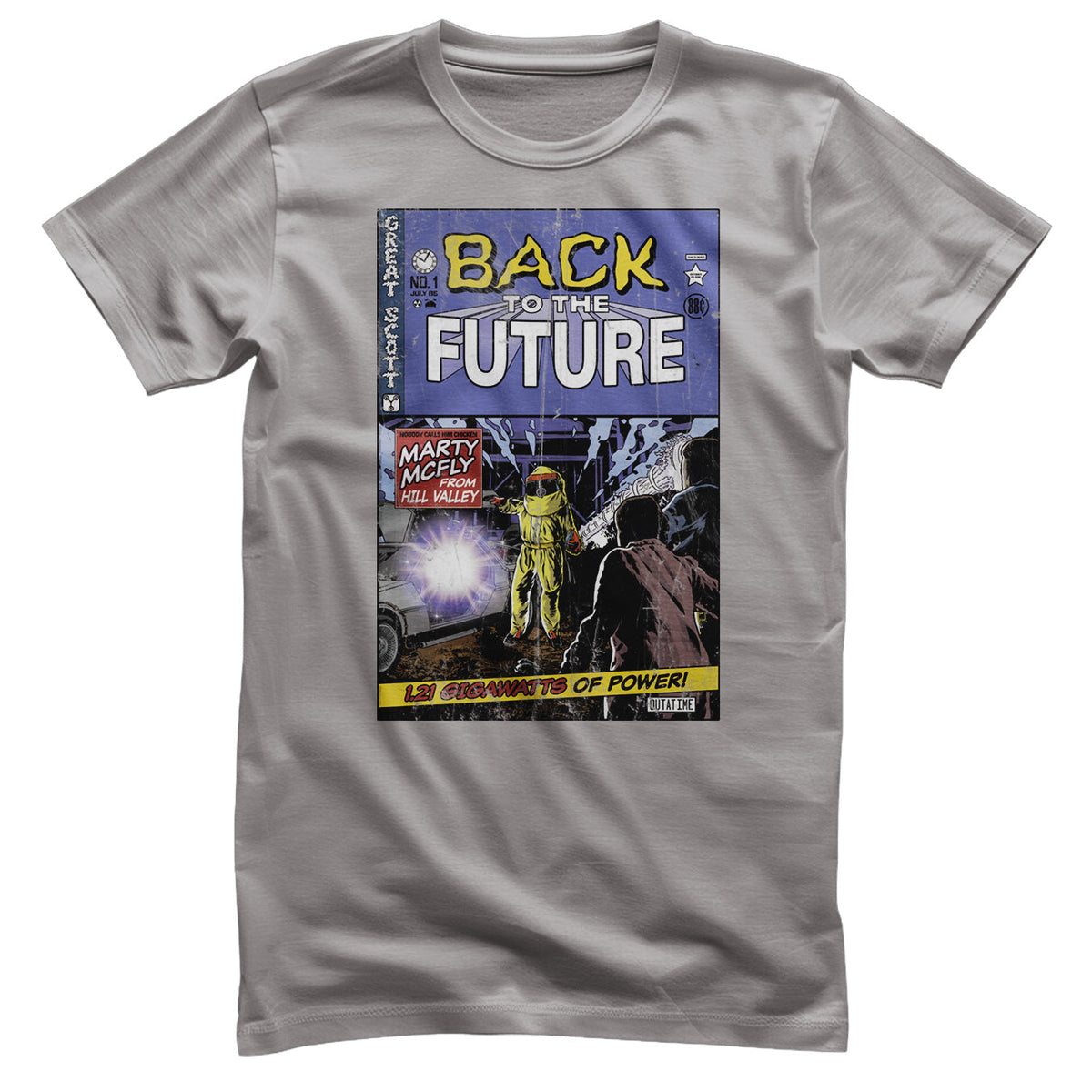 Back To The Future (Retour vers le futur) Comic Book Cover T-Shirt – T-shirt