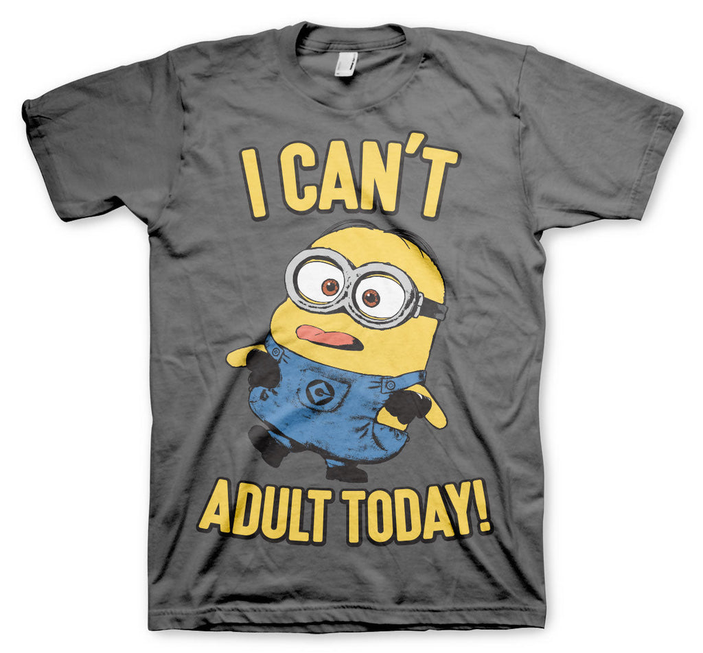 Minions (Les Minions) - I Can't Adult Today T-Shirt – T-shirt