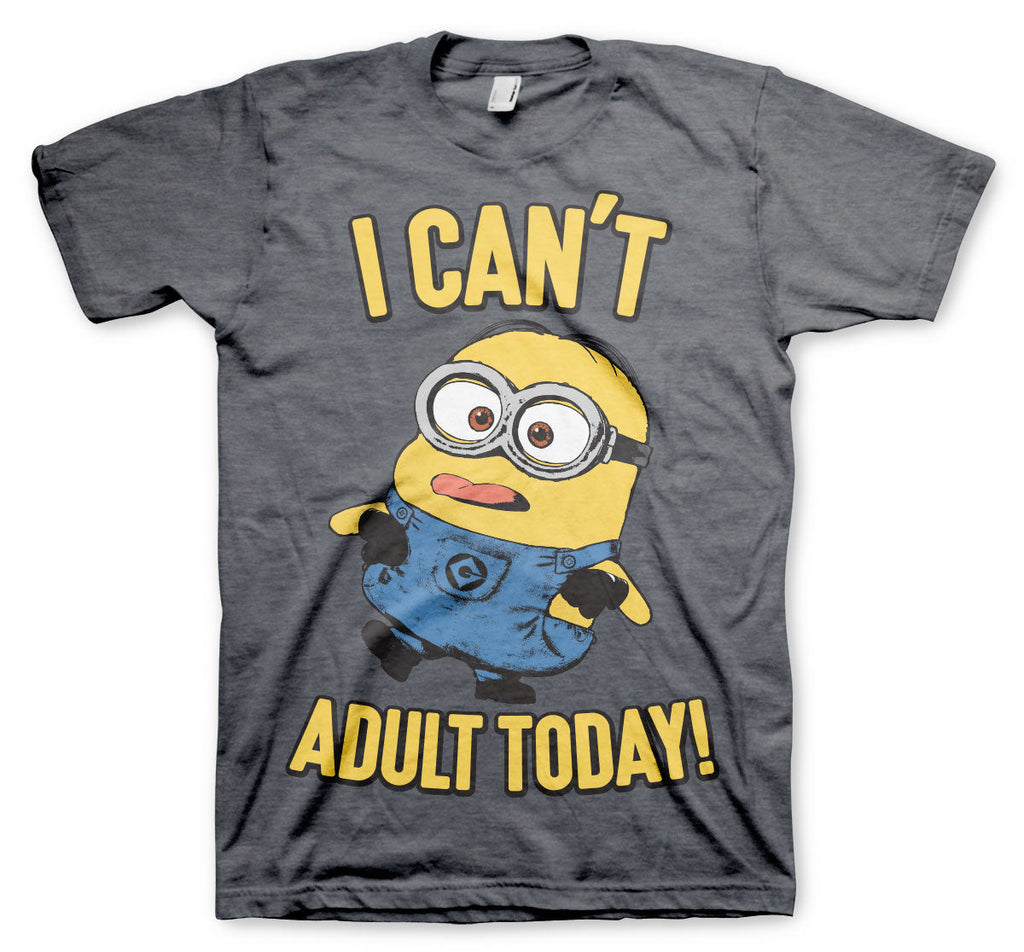 Minions (Les Minions) - I Can't Adult Today T-Shirt – T-shirt