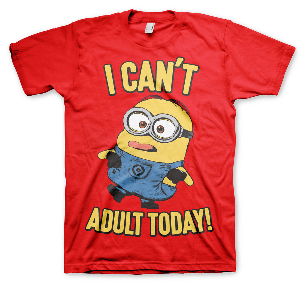 Minions (Les Minions) - I Can't Adult Today T-Shirt – T-shirt