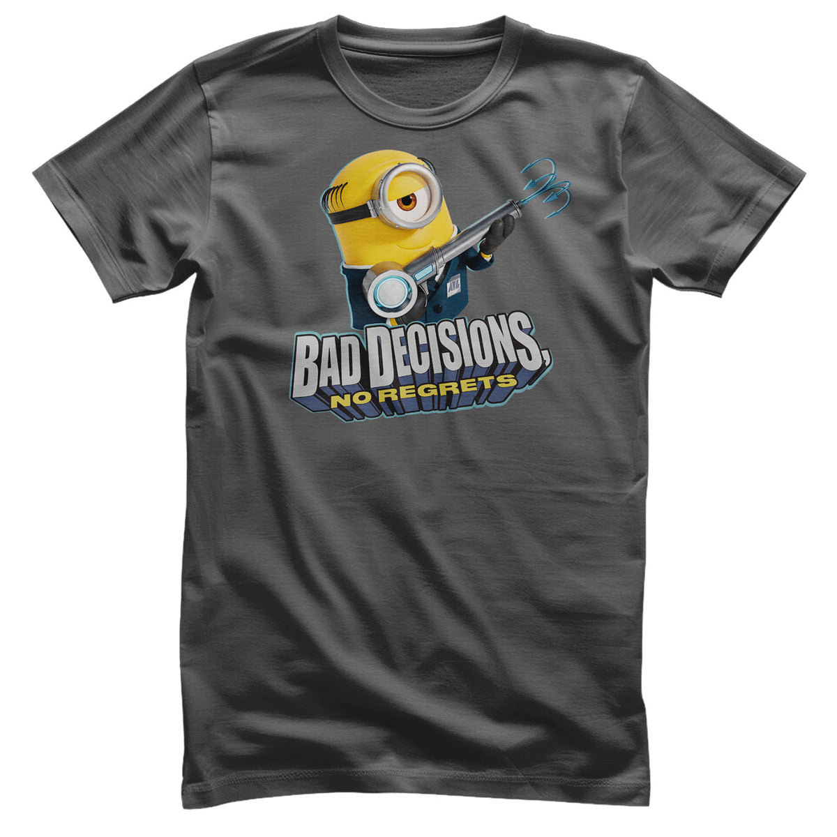Minions (Les Minions) - Bad Decisions No Regrets T-Shirt – T-shirt