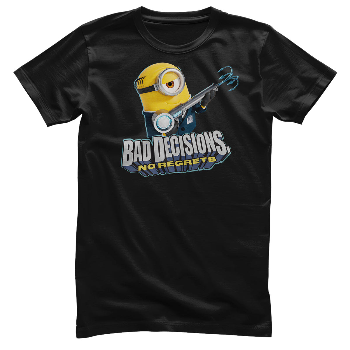 Minions (Les Minions) - Bad Decisions No Regrets T-Shirt – T-shirt