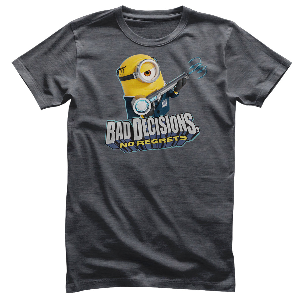 Minions (Les Minions) - Bad Decisions No Regrets T-Shirt – T-shirt