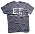 E.T. (E.T. l'extra-terrestre) Extra-Terrestrial Distressed Logo T-Shirt – T-shirt