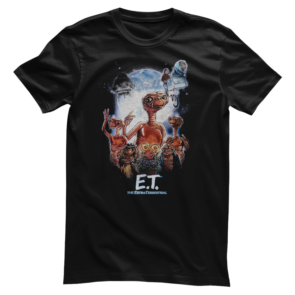 E.T. (E.T. l'extra-terrestre) Mashup Poster T-Shirt – T-shirt