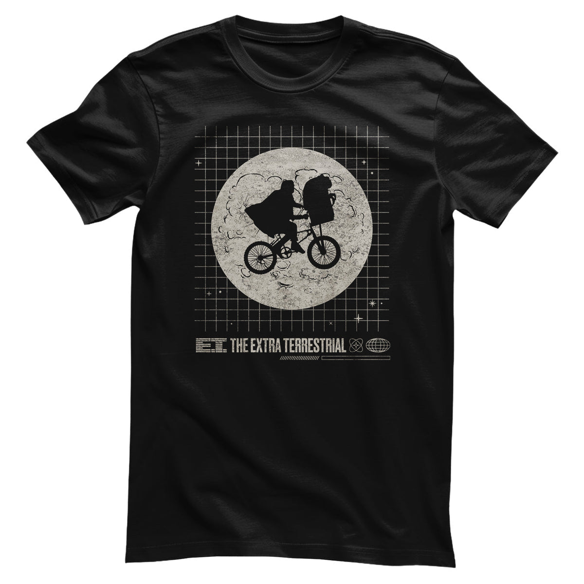 E.T. (E.T. l'extra-terrestre) Washed Grid T-Shirt – T-shirt
