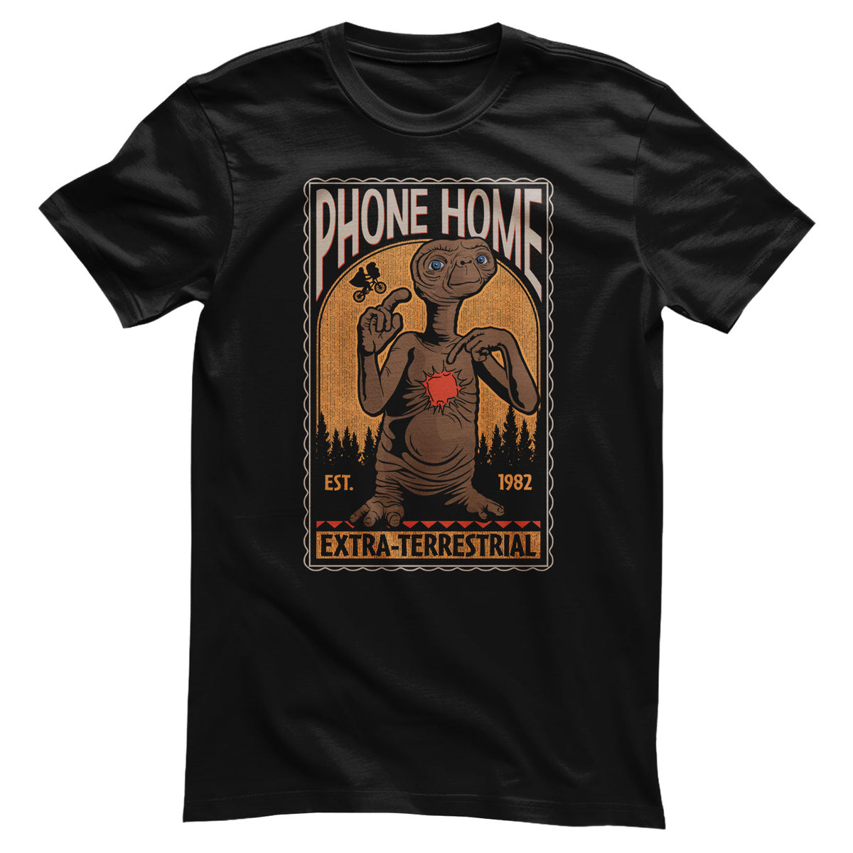 E.T. (E.T. l'extra-terrestre) Phone Home - Est 1982 T-Shirt – T-shirt