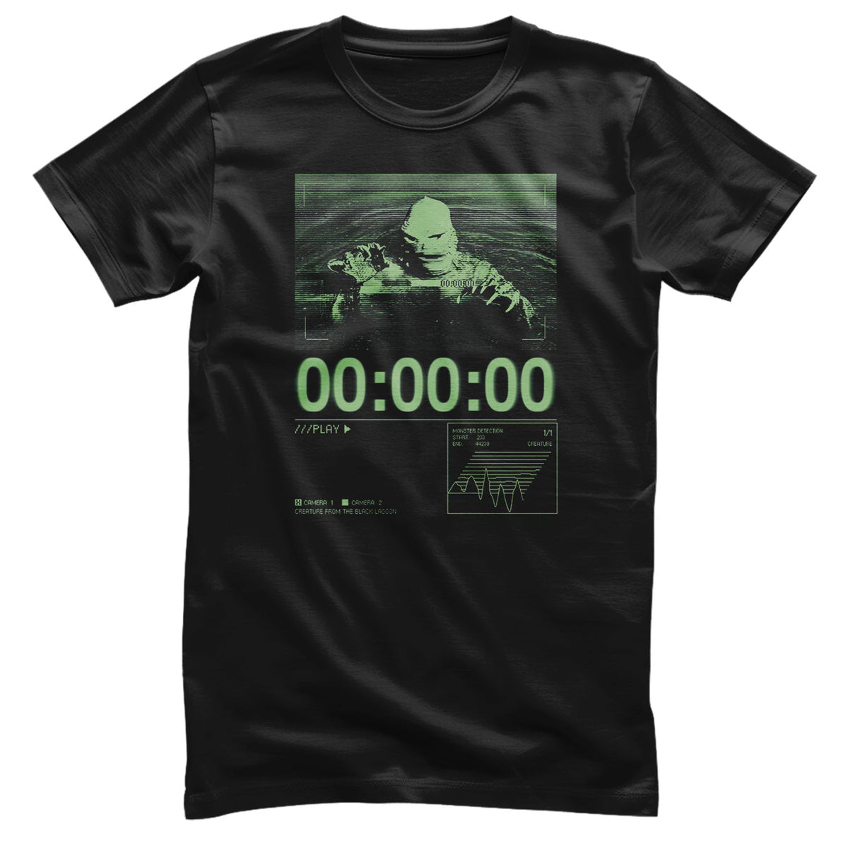 Creature From The Black Lagoon on CCTV T-Shirt – T-shirt