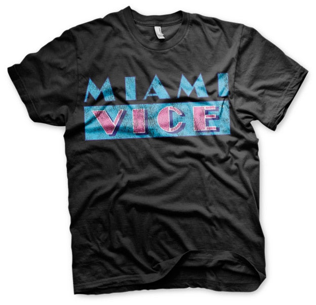 Miami Vice (Deux flics à Miami) Distressed Logo T-Shirt – T-shirt