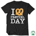 I Love Pretzel Day Organic T-Shirt – T-shirt bio