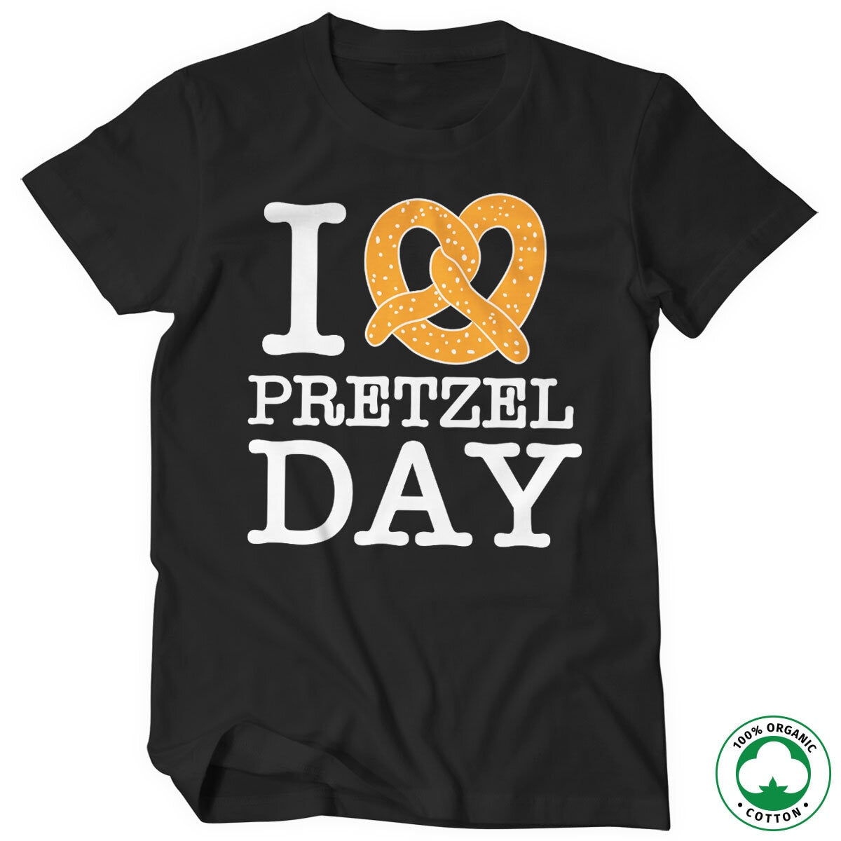 I Love Pretzel Day Organic T-Shirt – T-shirt bio