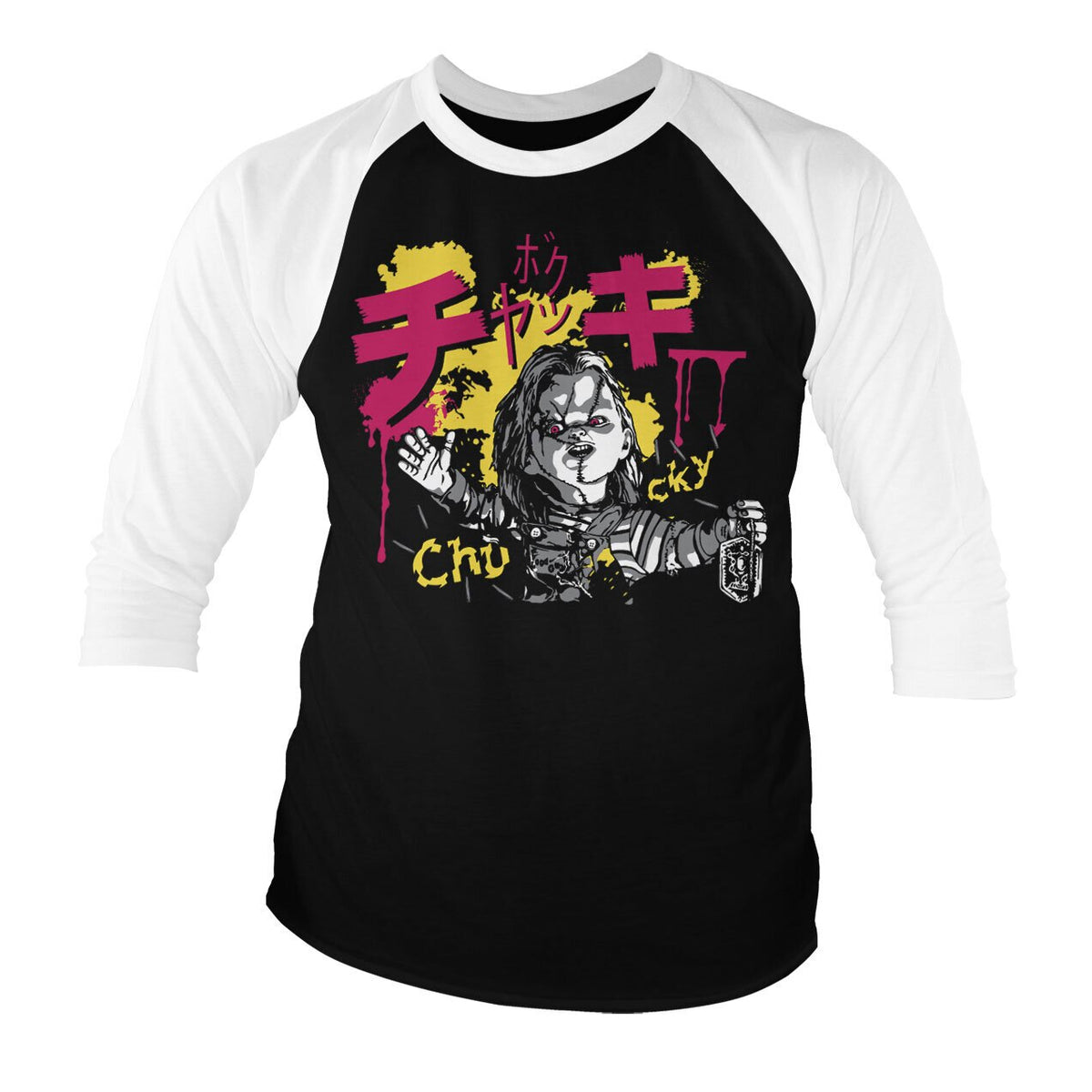 Chucky Graffiti Baseball 3/4 Sleeve Tee – T-shirt baseball manches 3/4
