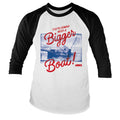 Jaws (Les Dents de la mer) - You're Gonna Need A Bigger Boat Baseball Long Sleeve Tee – T-shirt baseball manches longues