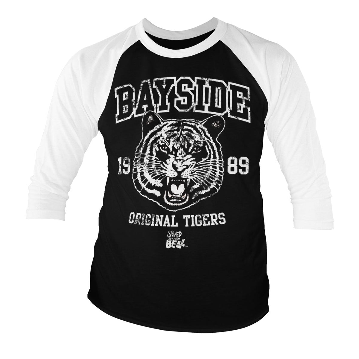 Sauvés par le gong - Bayside 1989 Original Tigers Baseball 3/4 Sleeve Tee – T-shirt baseball manches 3/4