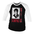 Scarface - Japanese Baseball 3/4 Sleeve Tee – T-shirt baseball manches 3/4