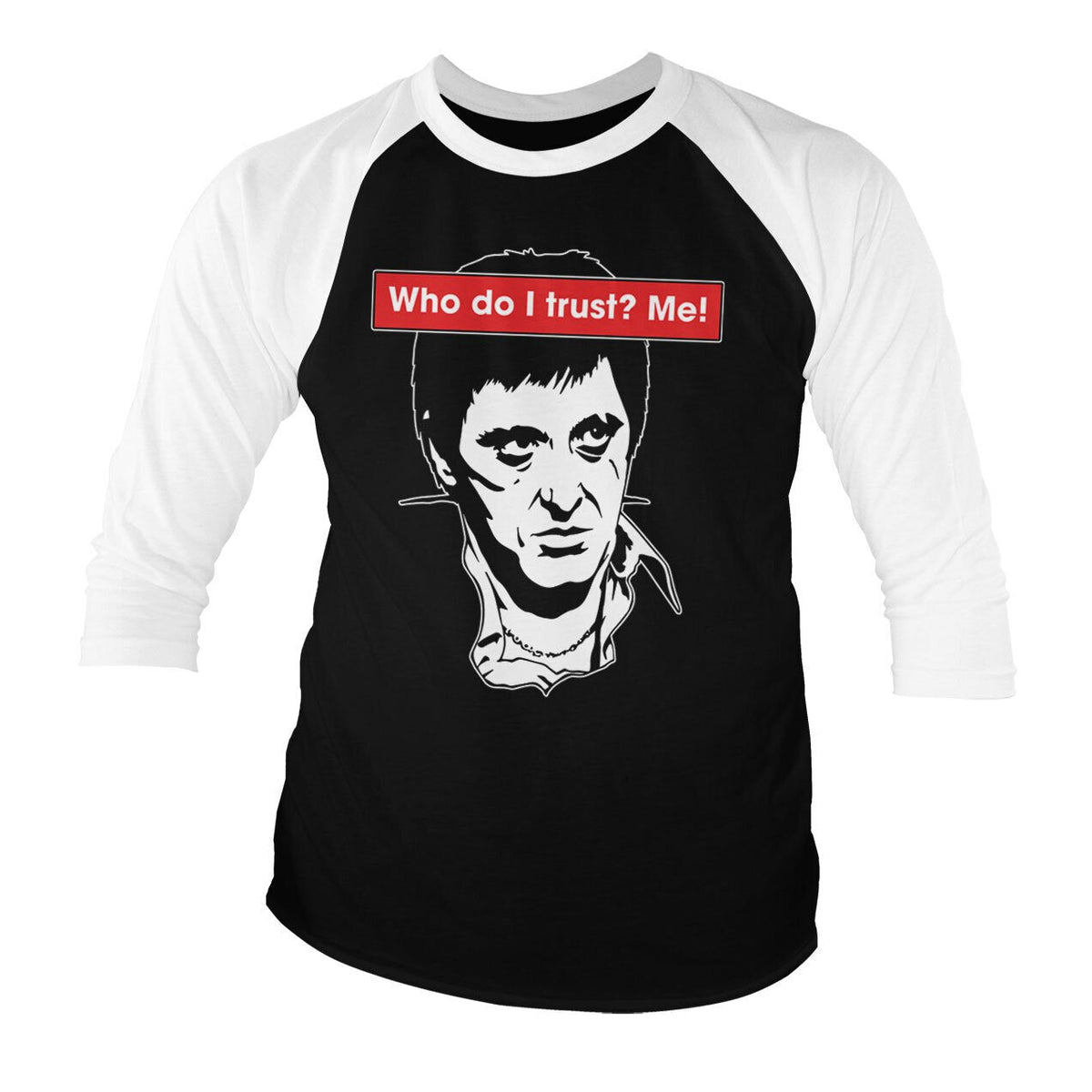 Who Do I Trust? Me! Baseball 3/4 Sleeve Tee – T-shirt baseball manches 3/4