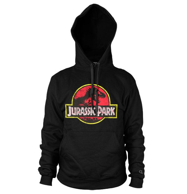 Jurassic Park Distressed Logo Hoodie – Sweat à capuche