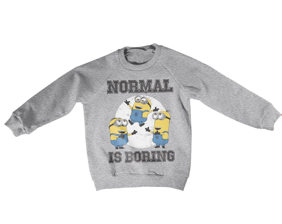 Minions (Les Minions) - Normal Life Is Boring Kids Sweatshirt – Sweat enfant