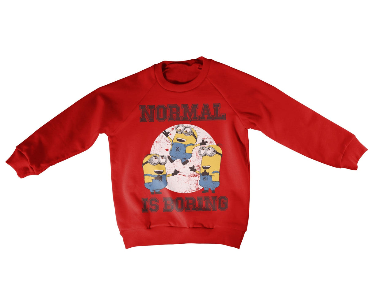 Minions (Les Minions) - Normal Life Is Boring Kids Sweatshirt – Sweat enfant