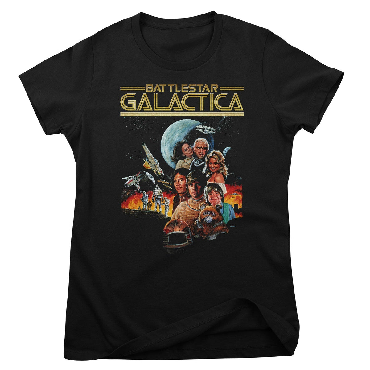 Battlestar Galactica Retro Poster – T-shirt femme