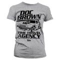 Retour vers le futur - Doc Brown Time Travel Agency Girly Tee – T-shirt femme