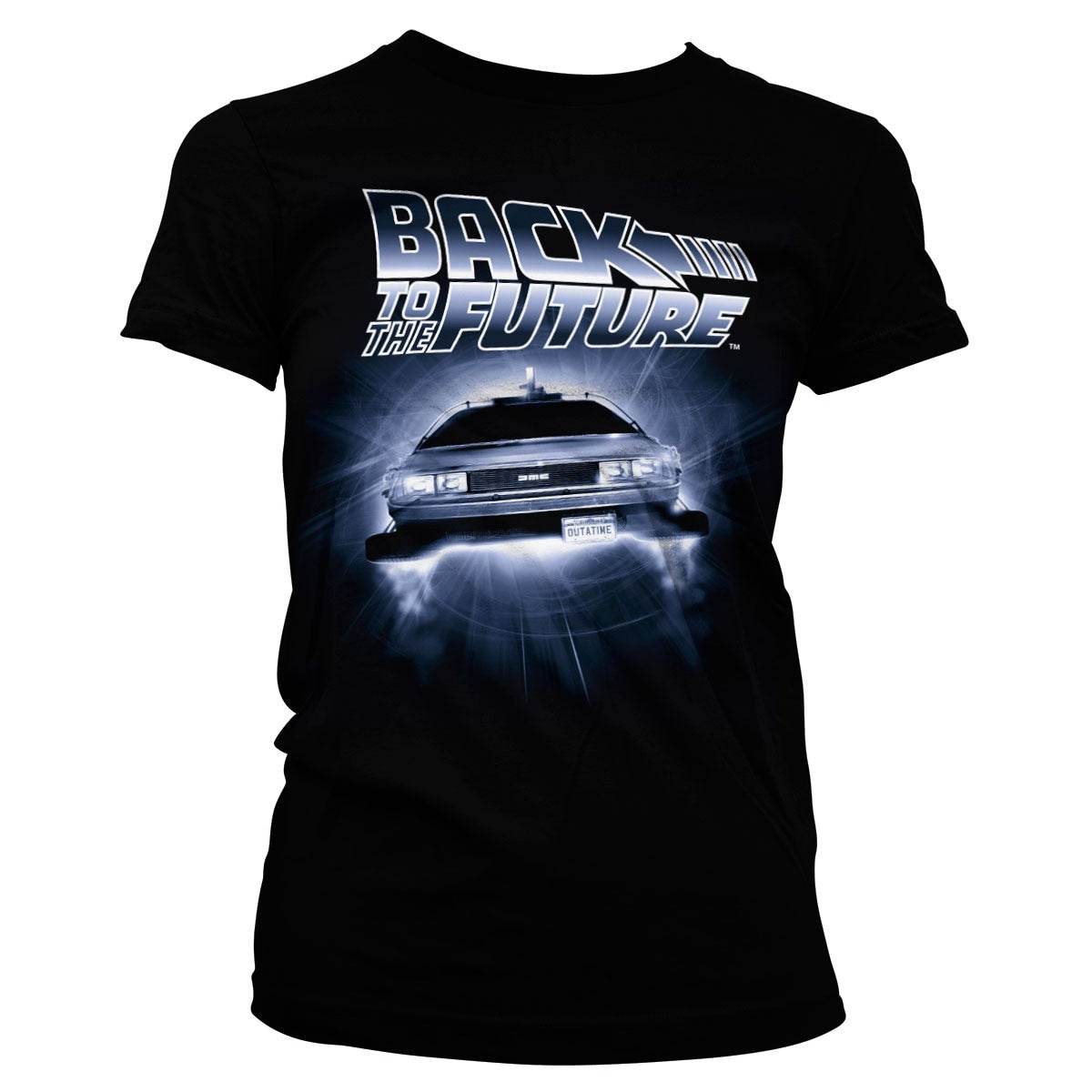 Back To The Future (Retour vers le futur) - Flying Delorean Girly Tee – T-shirt femme