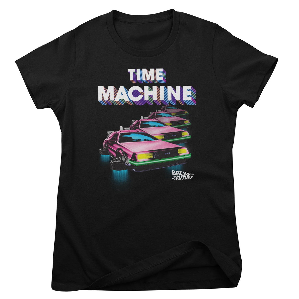 Back To The Future (Retour vers le futur) - Colorful Time Machine Girly Tee – T-shirt femme