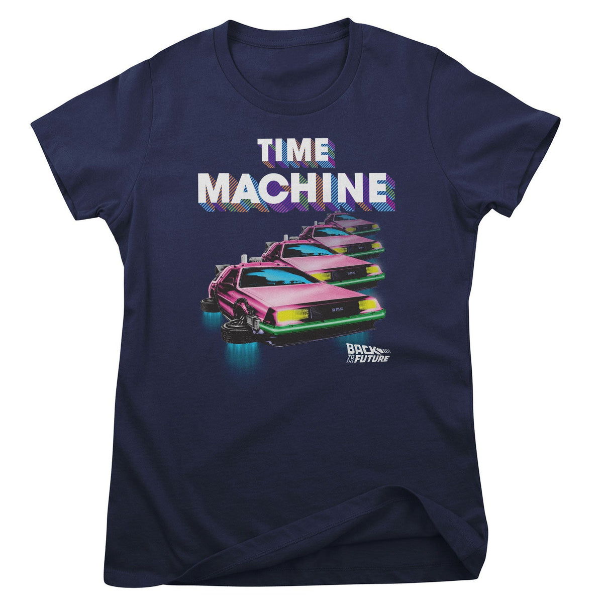 Back To The Future (Retour vers le futur) - Colorful Time Machine Girly Tee – T-shirt femme