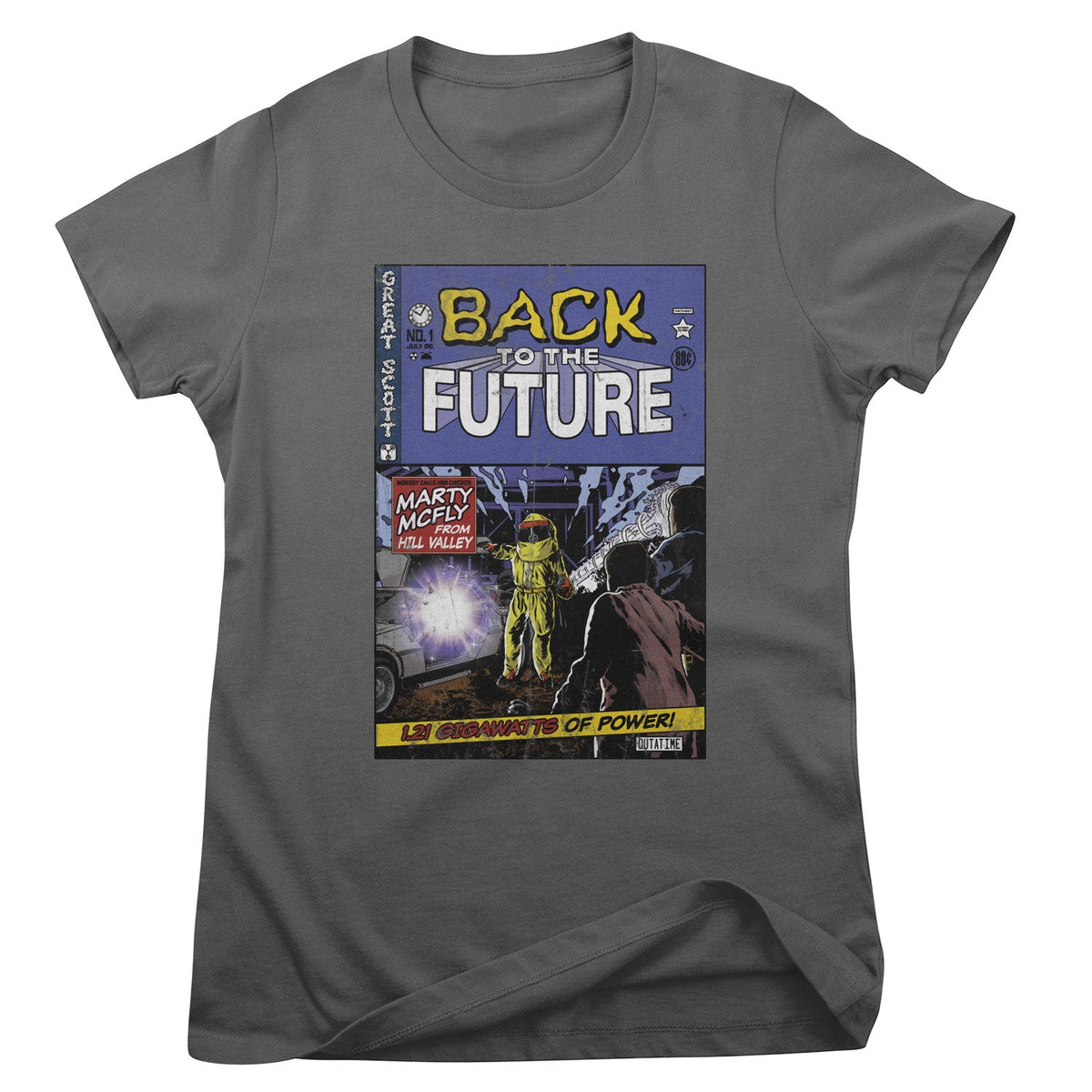 Back To The Future (Retour vers le futur) Comic Book Cover Girly Tee – T-shirt femme