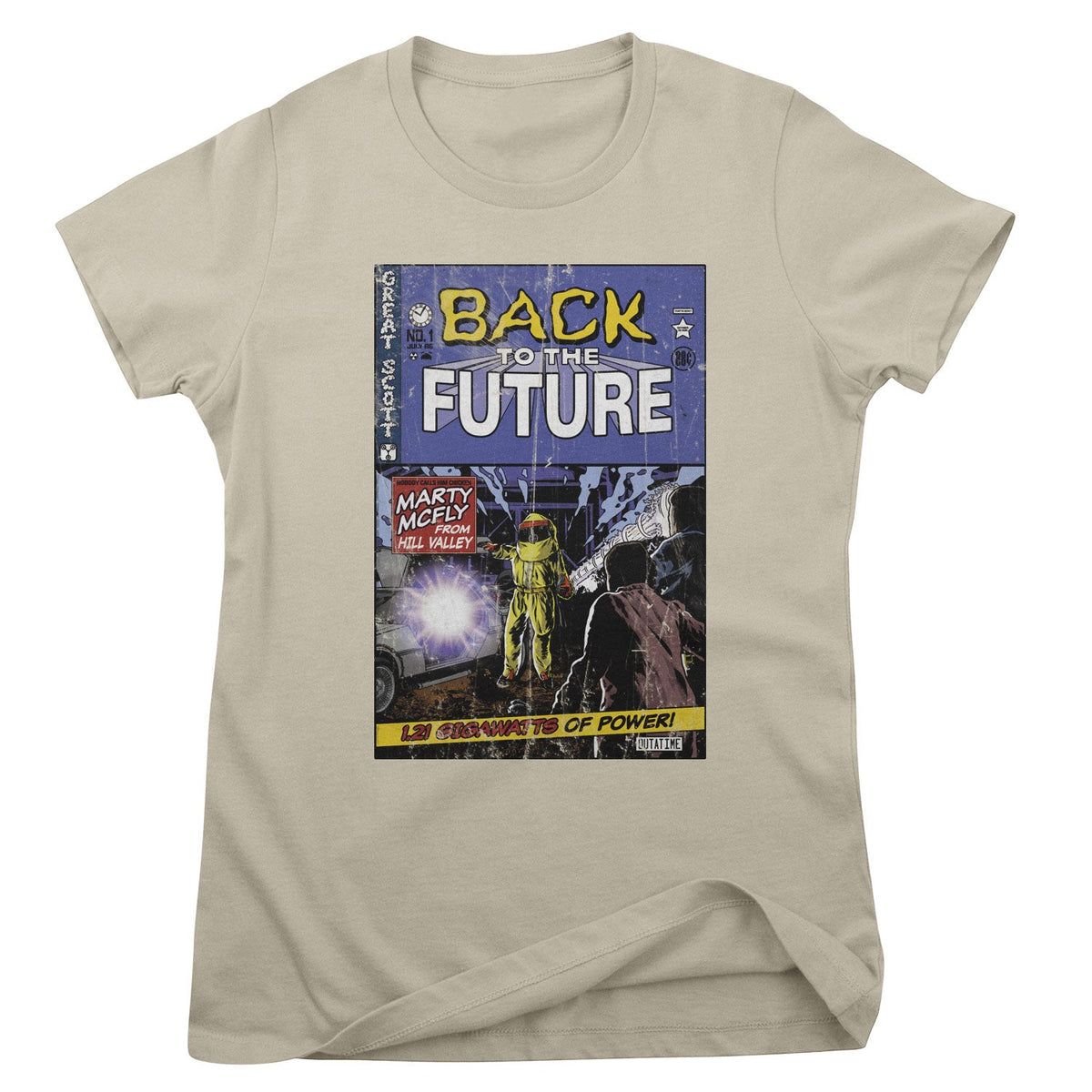 Back To The Future (Retour vers le futur) Comic Book Cover Girly Tee – T-shirt femme