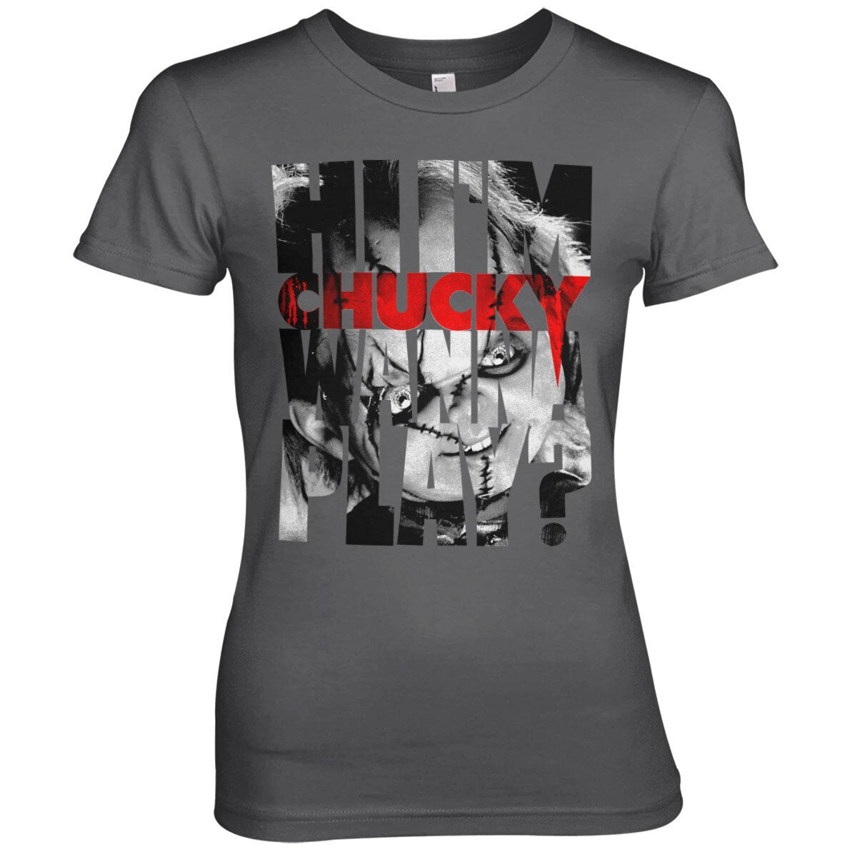 Chucky - Wanna Play Cutout Girly Tee – T-shirt femme