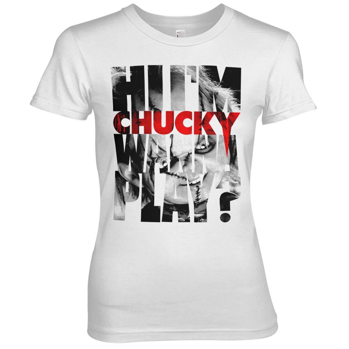 Chucky - Wanna Play Cutout Girly Tee – T-shirt femme