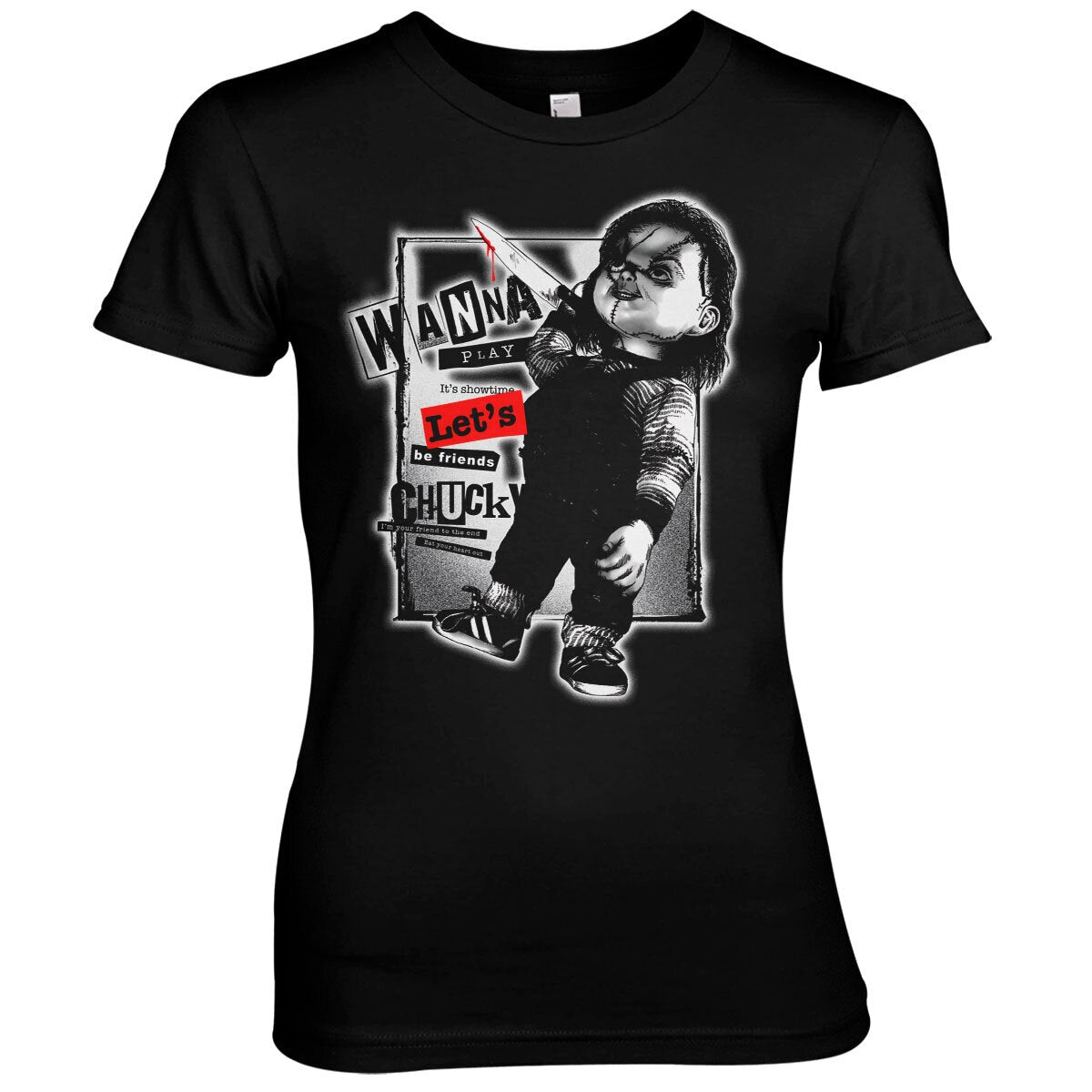 Chucky - Let's Be Friends Girly Tee – T-shirt femme