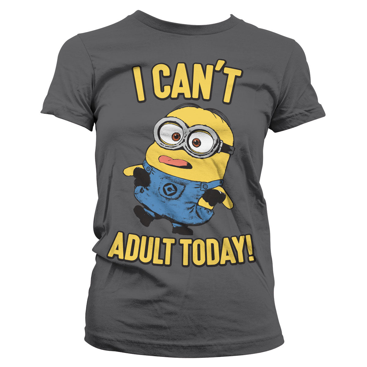 Minions (Les Minions) - I Can't Adult Today Girly Tee – T-shirt femme