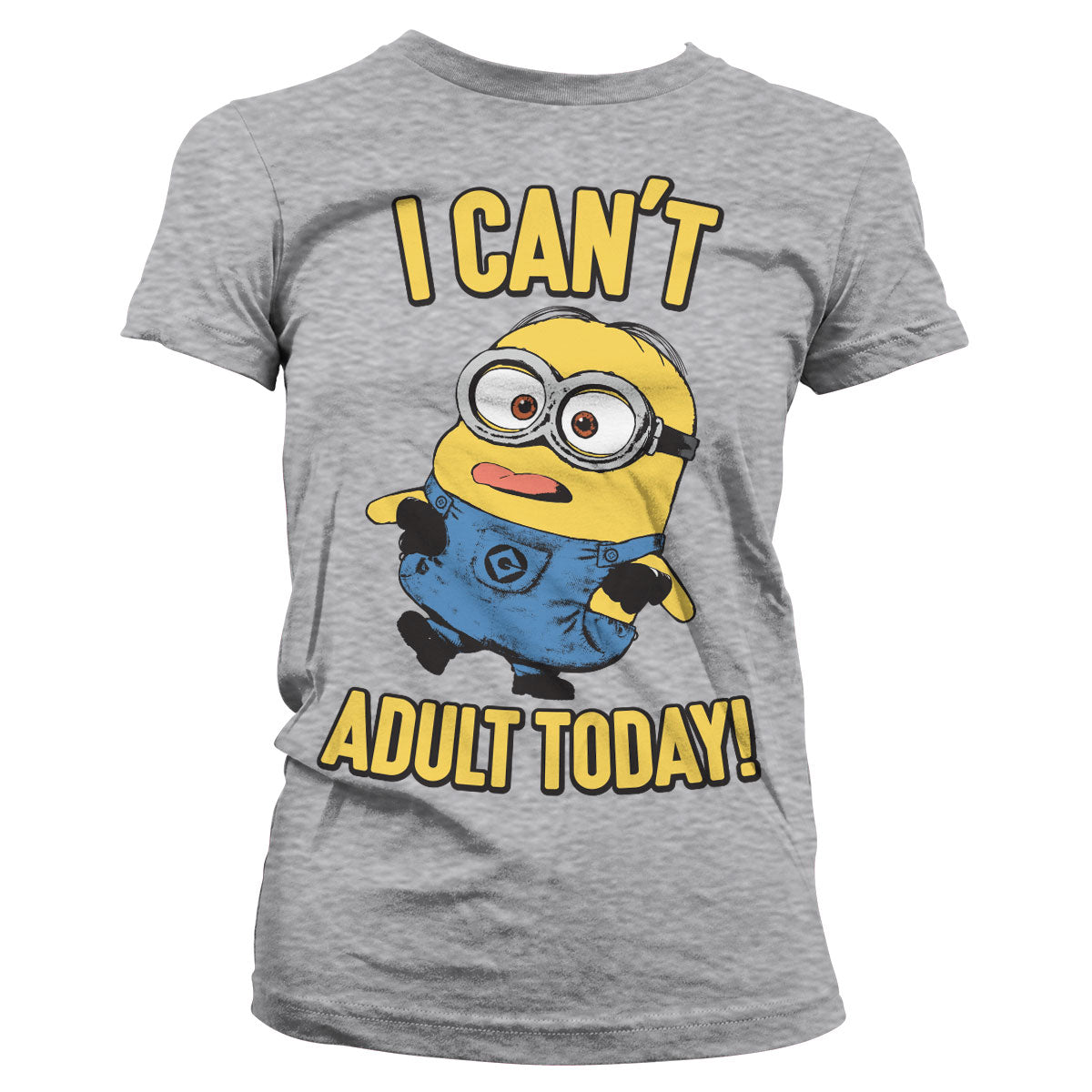 Minions (Les Minions) - I Can't Adult Today Girly Tee – T-shirt femme