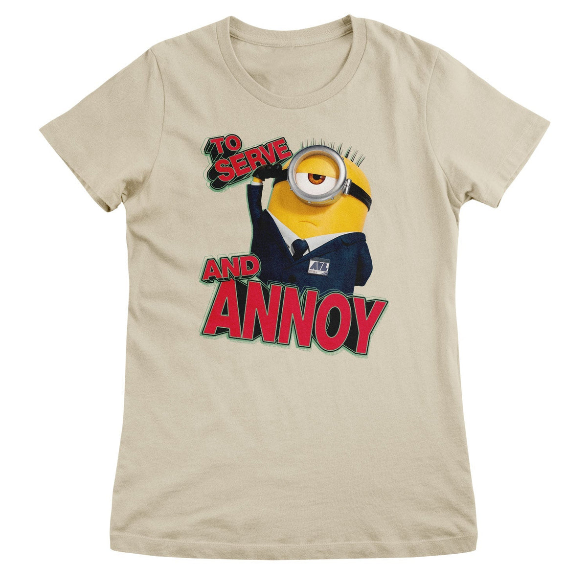 Les Minions - To Serve And Annoy Girly Tee – T-shirt femme