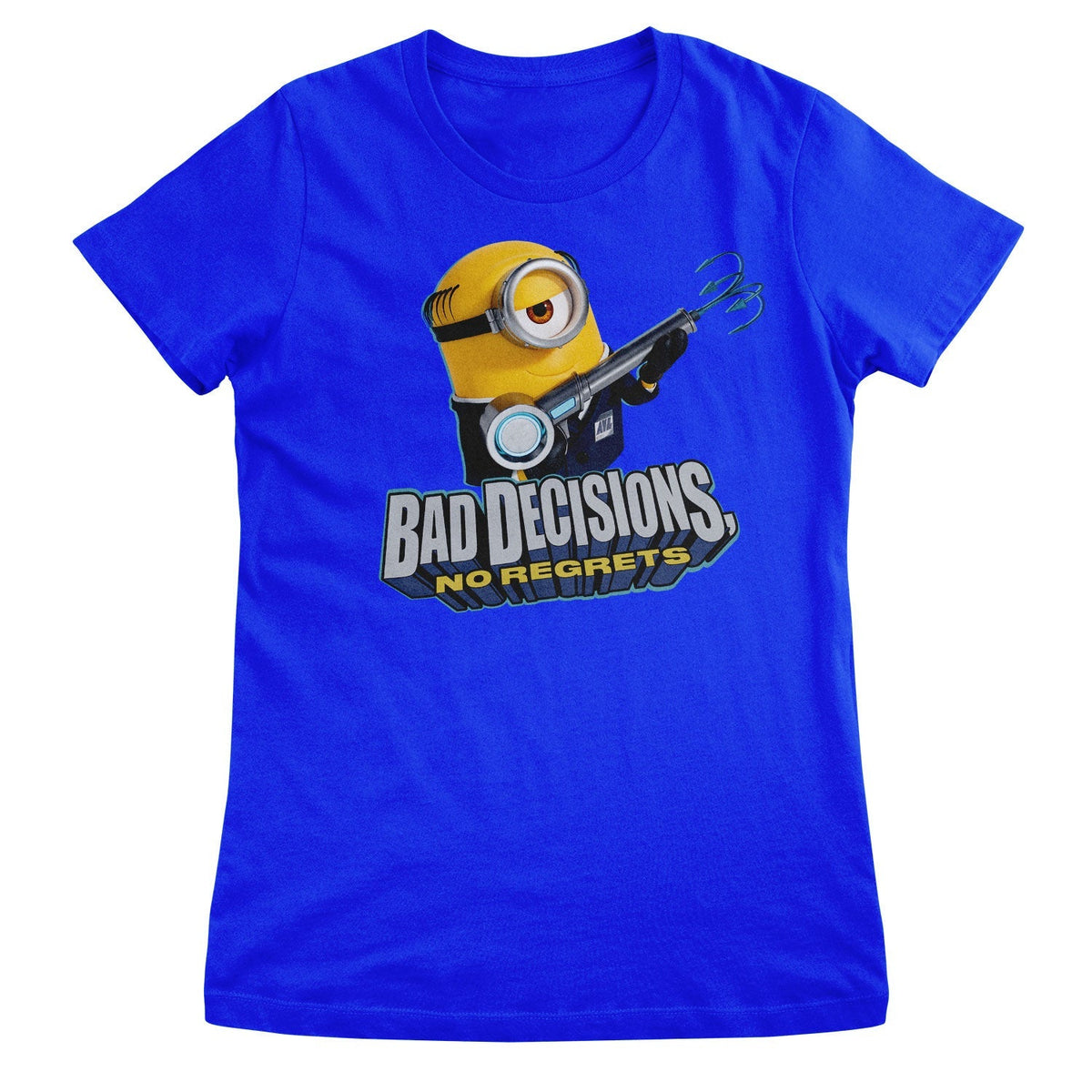 Minions (Les Minions) - Bad Decisions No Regrets Girly Tee – T-shirt femme