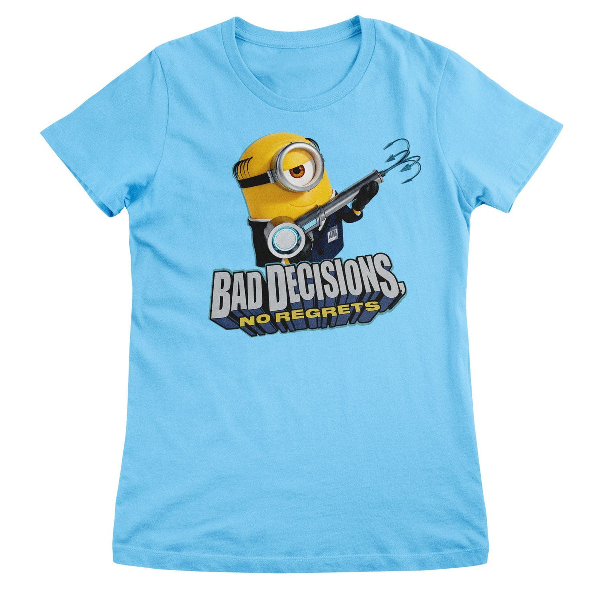 Minions (Les Minions) - Bad Decisions No Regrets Girly Tee – T-shirt femme
