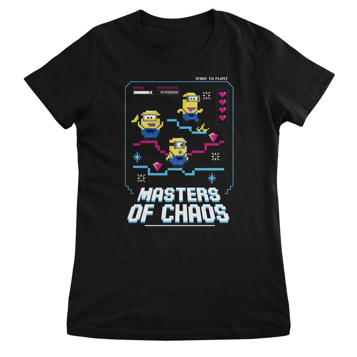 Minions (Les Minions) - Masters Of Chaos Girly Tee – T-shirt femme