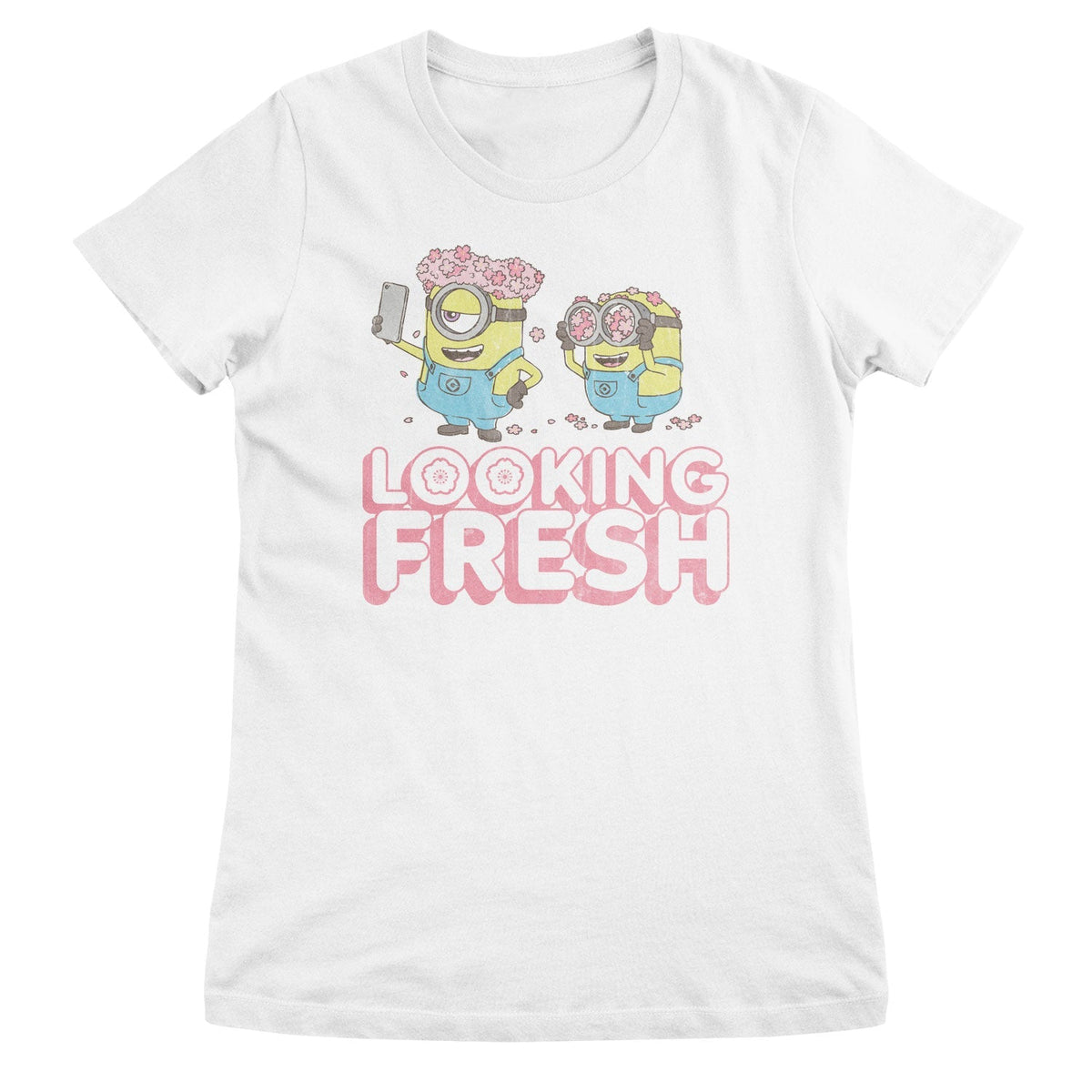Minions (Les Minions) Looking Fresh Girly Tee – T-shirt femme