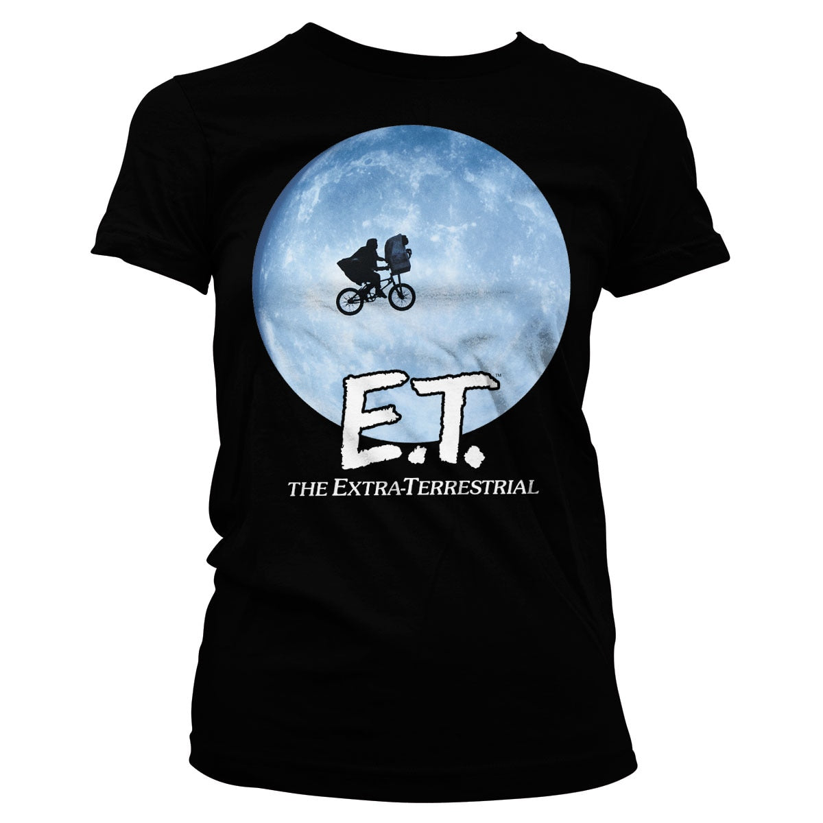 E.T. (E.T. l'extra-terrestre) Bike In The Moon Girly Tee – T-shirt femme