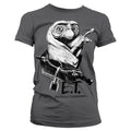 E.T. (E.T. l'extra-terrestre) Biking Distressed Girly Tee – T-shirt femme